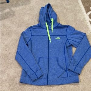 The north face women’s zip up sweatshirt